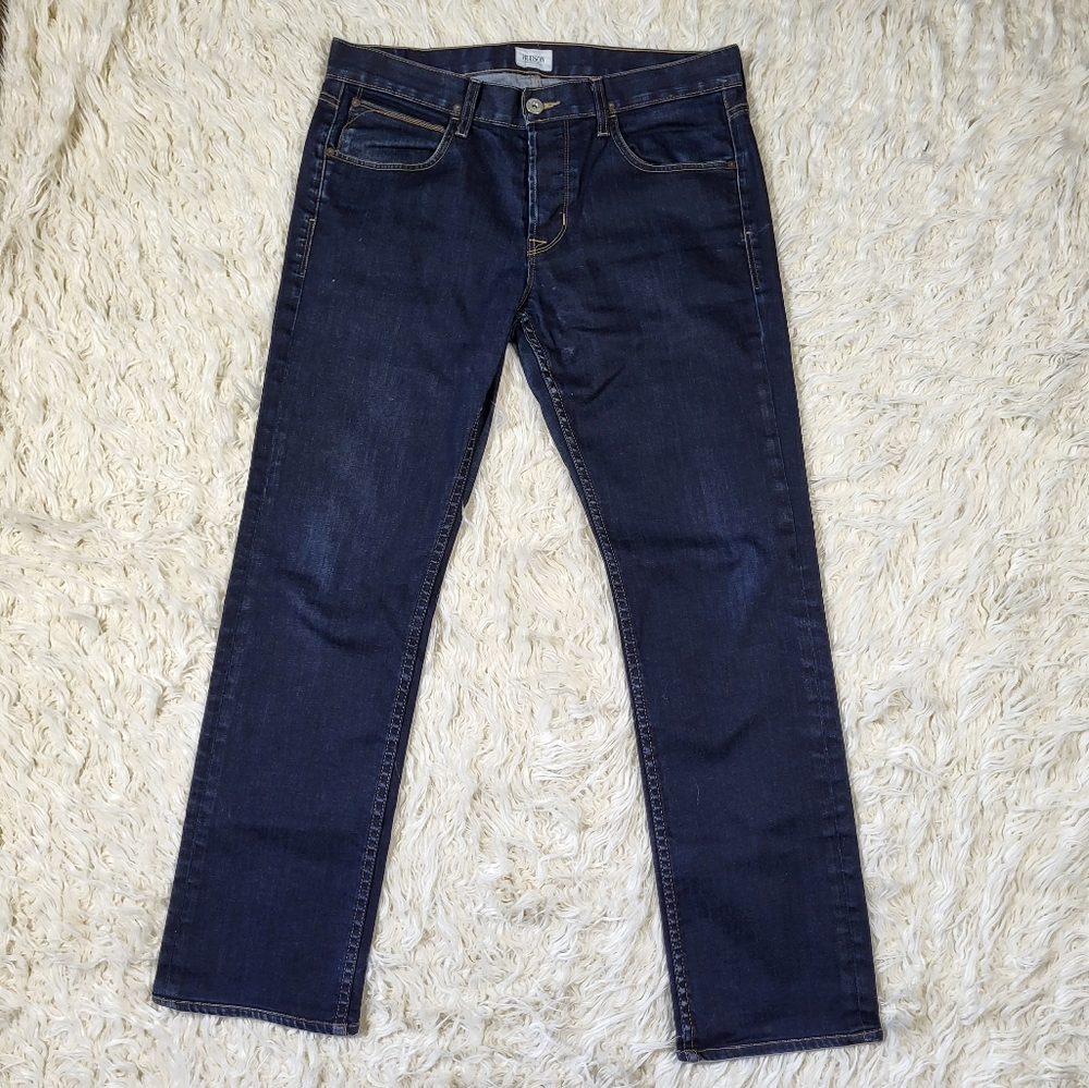 Hudson Blake Slim Straight Jeans Dark Wash Denim Men’s Waist 33